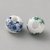 Handmade Porcelain Beads PORC-WH0009-13-2