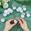 50Pcs Octagonal Transparent Plastic Ring Boxes OBOX-DC0001-02A-3
