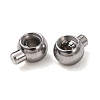 304 Stainless Steel Crimp Beads X-STAS-A151-05P-3