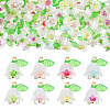 240Pcs 8 Colors ABS Plastic Imitation Pearl Pendants PALLOY-CA00026-1