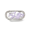 Brass Crystal Rhinestone Oval with Dragon Skeleton Multi-Strands Links KK-P306-15P-2