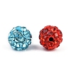 Polymer Clay Rhinestone Beads RB-H284-6MM-Half-M-3