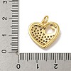 Brass Micro Pave Cubic Zirconia Pendants KK-N254-136A-G-3