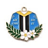Alloy Enamel Pendants ENAM-D302-02KCG-03A-1