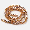 Electroplate Transparent Glass Beads Strands X-EGLA-A034-T8mm-N16-2