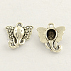 Tibetan Style Zinc Alloy Elephant Head Charms TIBEP-S287-08-1
