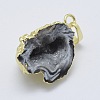 Natural Druzy Agate Pendants KK-L158-49G-2