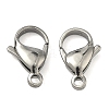 Tarnish Resistant 304 Stainless Steel Lobster Claw Clasps LS-STAS-G035-G-2