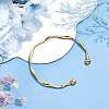 8Pcs 2 Colors Alloy Open Cuff Bangles BJEW-GO0002-26-4