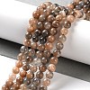 Natural Black Sunstone Beads Strands G-U009-A01-01-1