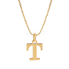 1pc 304 Stainless Steel Letter Pendant Necklaces NJEW-LP0001-38T-G-1