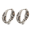 Rack Plating Brass Micro Pave Cubic Zirconia Hoop Earrings EJEW-H016-22P-1