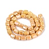 Anti-Tarnish Electroplate Glass Beads Strands EGLA-N027-03A-09-2