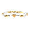 Brass Beads Stretch Bracelets for Women CW0227-14-1