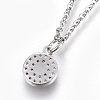 304 Stainless Steel Pendant Necklaces NJEW-O108-15P-2