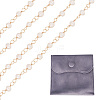 1 Strand Handmade Cultured Freshwater Pearl Beaded Chains AJEW-TA0001-93-2