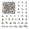   80Pcs 2 Sets Zinc Alloy Tube Bails TIBEB-PH0004-91-1