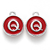 Platinum Plated Alloy Enamel Charms LS-ENAM-S118-03Q-P-1
