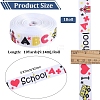 School Season Theme Polyester Printed Grosgrain Ribbon OCOR-WH20006-20B-2