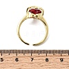 Brass Micro Pave Cubic Zirconia Open Cuff Rings RJEW-P178-02A-G-5