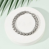 201 Stainless Steel Cuba Style Chian Bracelet for Men BJEW-B138-06P-04-2