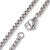 Triple Moon Goddess 304 Stainless Steel Pendant Necklaces NJEW-K253-27P-4