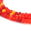 Faceted Glass Beads Strands X-GLAA-F106-B-F03-3