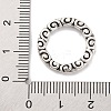 Tibetan Style Alloy Linking Rings TIBE-M004-13AS-02-3