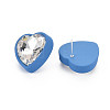 Crystal Rhinestone Heart Stud Earrings with 925 Sterling Silver Pins for Women MACR-S275-038A-3