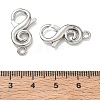 Brass S-Shaped Swirl Lobster Clasp for Jewelry Making KK-CBA5585-05P-3