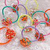 40Pcs 4 Colors PVC Plastic with Polymer Clay Cabochons KY-CJ0001-43-6