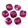 Pointed Back Glass Rhinestone Cabochons RGLA-T032-12x12mm-10-1