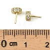 Brass Micro Pave Clear Cubic Zirconia Peg Bails KK-C107-12G-3