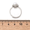 Adjustable Brass Micro Pave Cubic Zirconia Finger Rings CU-CBABA66-06P-5