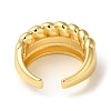 Rack Plating Brass Open Cuff Rings for Women RJEW-M162-16G-3