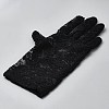 Polyester Stretch Short Fishing Net Gloves AJEW-WH0470-24-2