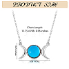 Triple Moon Goddess Cubic Zirconia Pendant Necklace JN1091D-2