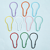 20Pcs 10 Colors Iron Bulb Shaped Plastic Push Gate Snap Keychain Clasp Findings IFIN-SC0001-94-5