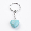 Synthetic Turquoise Keychain KEYC-F019-02Q-2