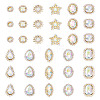 100Pcs Teardrop/Heart/Star Sew on Rhinestones FIND-TA0006-69B-2