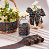Ethnic style Embroidery Polyester Ribbons OCOR-WH0079-25A-3