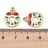 Christmas 304 Stainless Steel Enamel Pendants SA-CBA85C0-02F-G-3