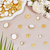 Olycraft 100Pcs 5 Style Plastic Shank Buttons BUTT-OC0001-51B-5