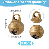 300Pcs Brass Bell Pendants KK-HY0003-77-2