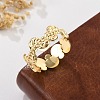 Brass Finger Rings for Women RJEW-B119-08G-1