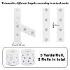 5 Yards Alloy Snap Button Tape Trim Polyester Ribbons DIY-OC0011-27A-2