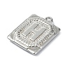 Anti-Tarnish 304 Stainless Steel Pendants STAS-U033-01P-H-2