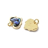 Brass Micro Pave Cubic Zirconia Pendants KK-K384-23B-G-2