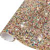 Glitter Resin Hotfix Rhinestone(Adhesive On The Back) DIY-WH0166-23E-1