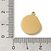 304 Stainless Steel Pendants STAS-B074-08G-11-3